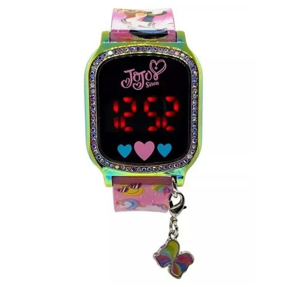 New $30 ACCUTIME Kid's Jojo Siwa Pink Silicone Strap Touchscreen Watch - Picture 1 of 4